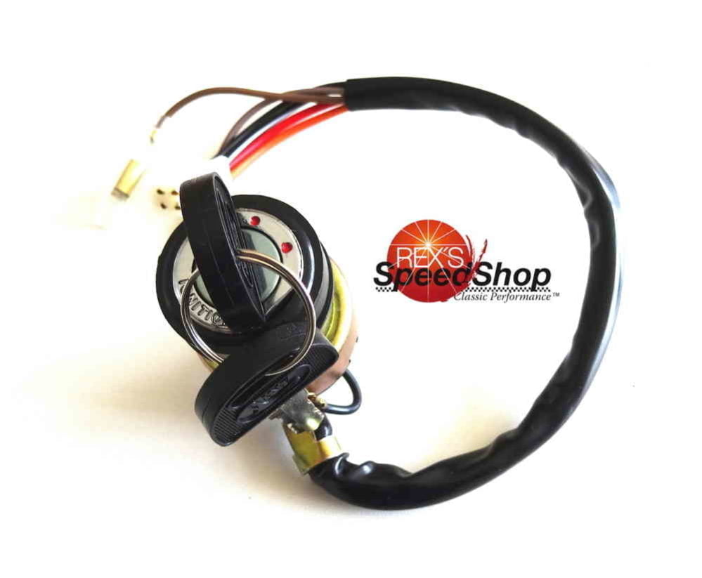 Suzuki GT/GP/TS/SP Ignition Switch - Rex's Speed Shop motorcycle wiring harness restorations 