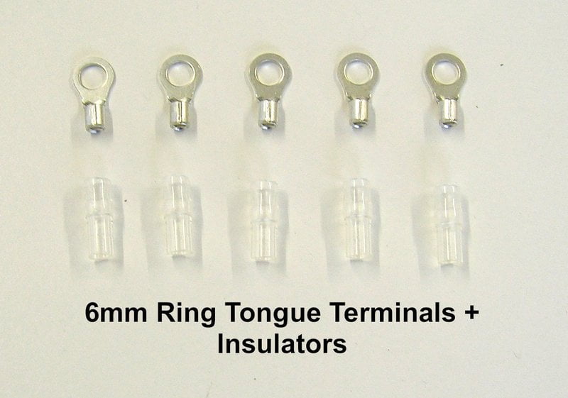 6mm Ring Terminals & Insulators 5 Pack Rex's Speed Shop