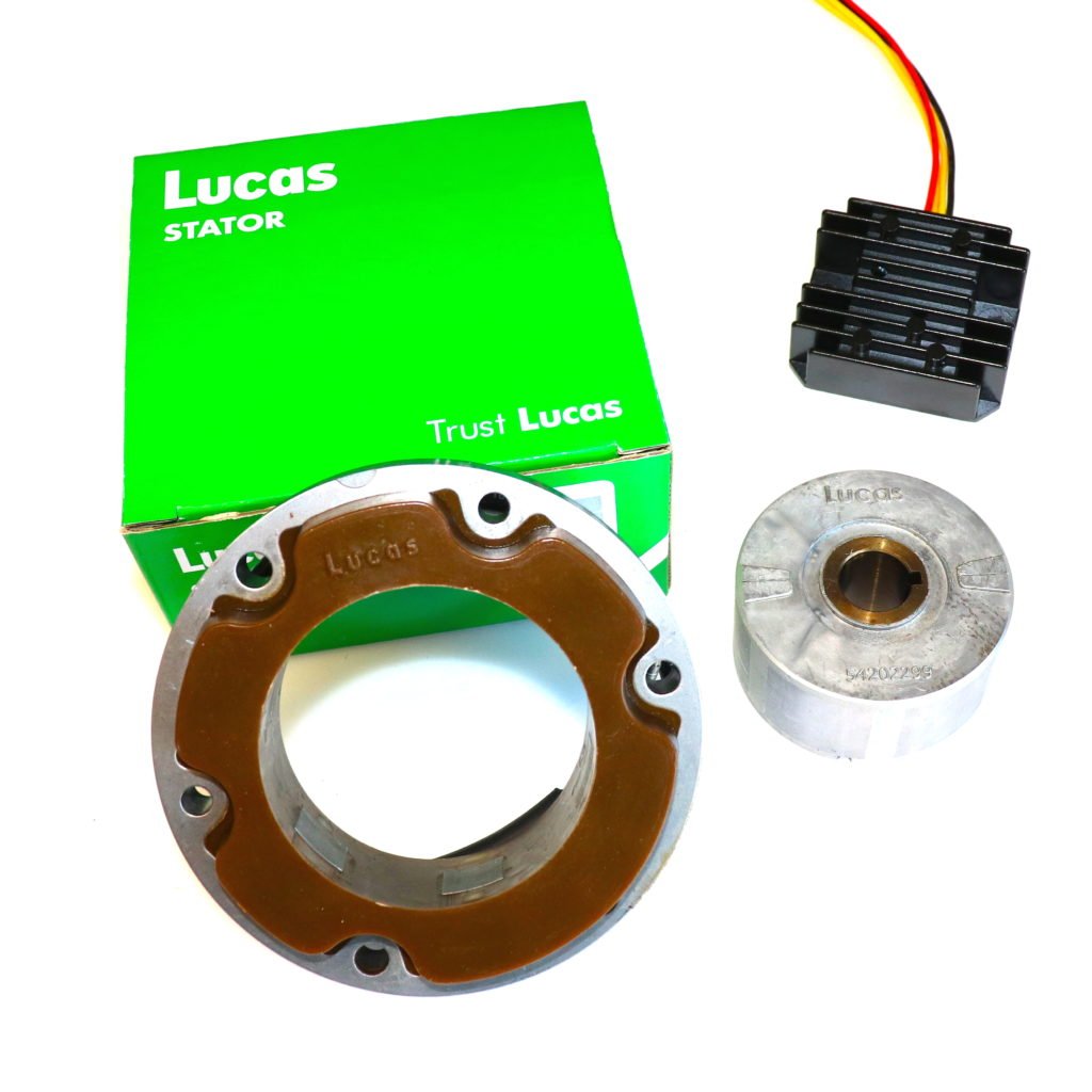 Single Phase 12 Volt Lucas Alternator Kit with Solid State Regulator