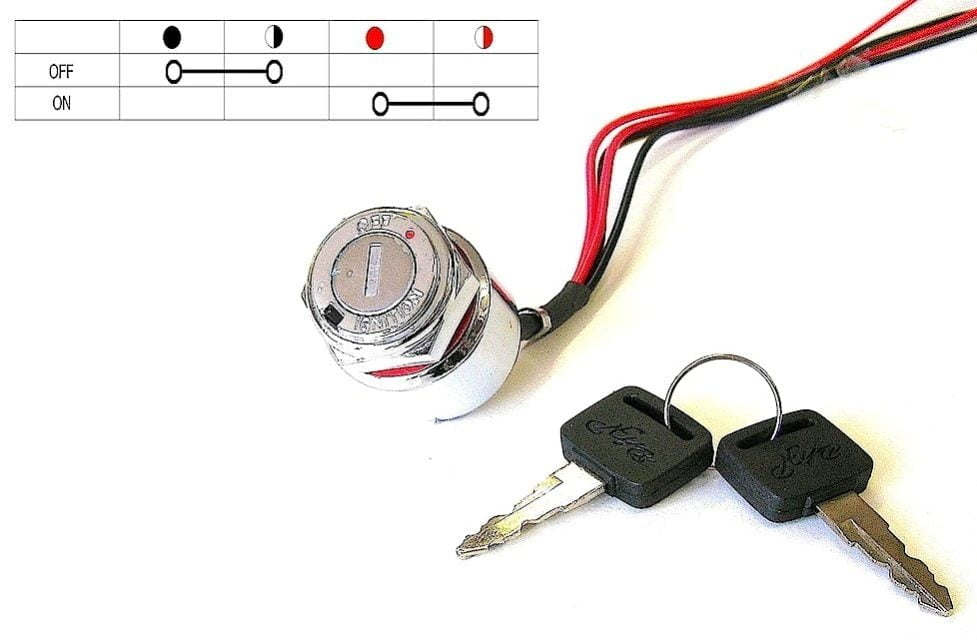 Chrome Ignition Switch 2 Position Rex's Speed Shop