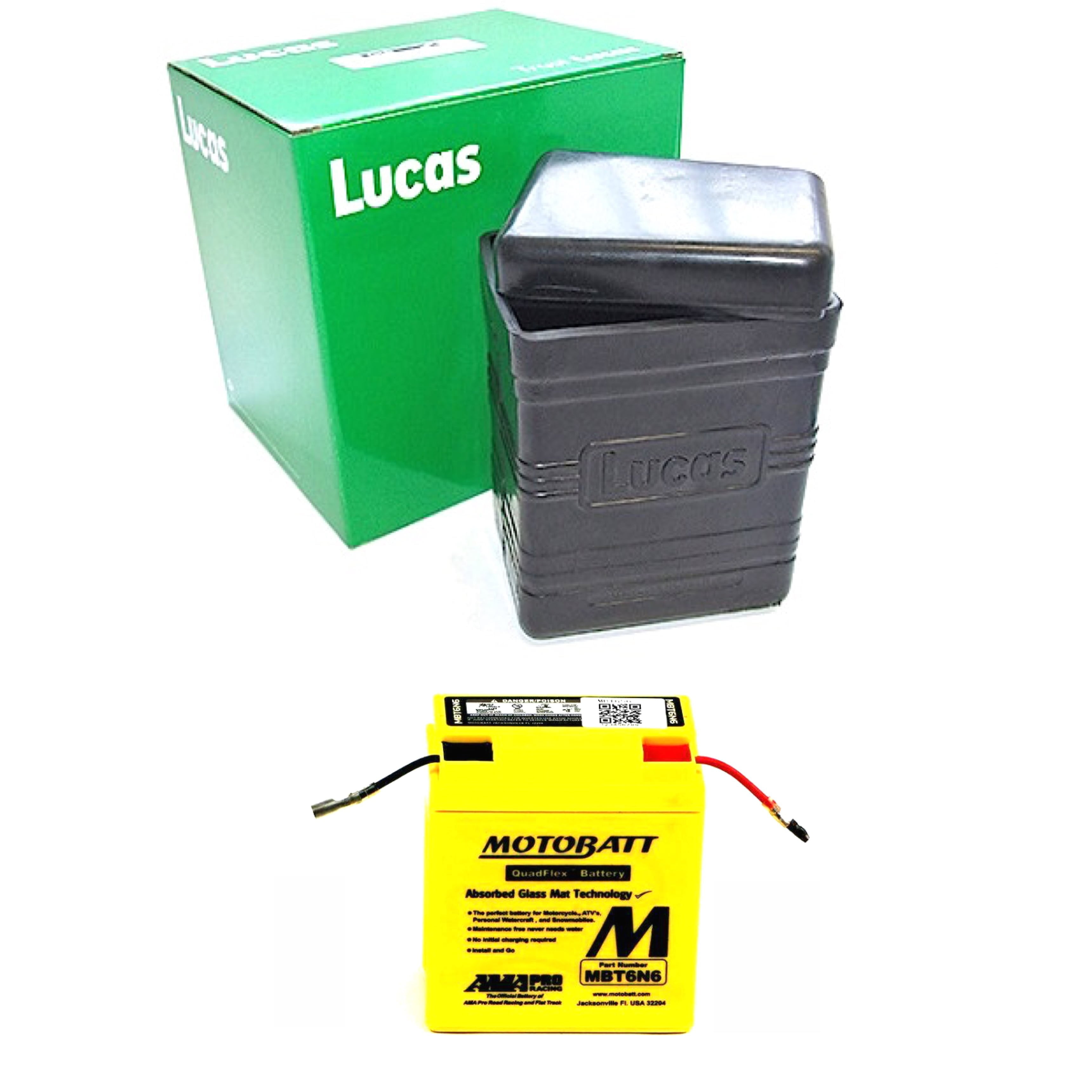 Lucas B38-6 Battery box with 6V 4AH AGM Battery 