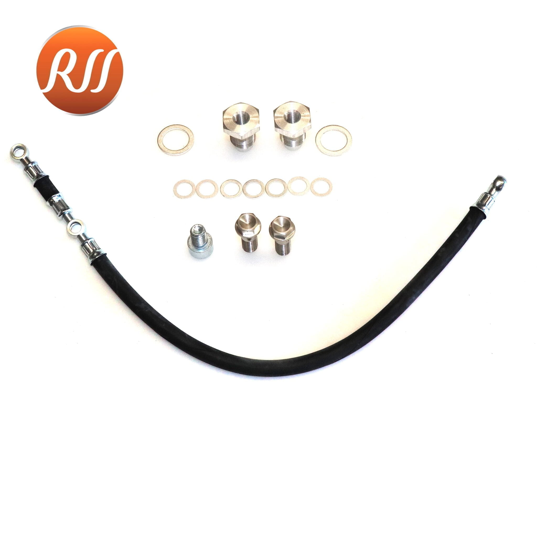 XT500 SR500 TT500 Cylinder Head Saver Oil Line Black Rex's Speed Shop