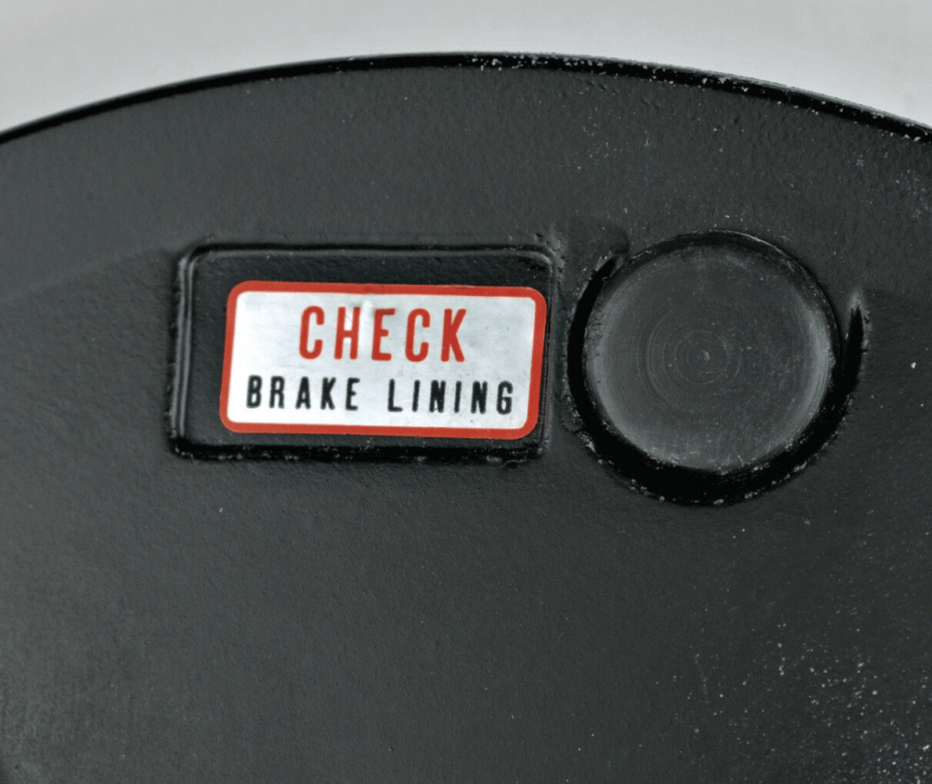Check Brake Lining Decal Rex's Speed Shop